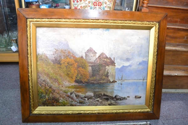 Discover the captivating Castle Of Chillon, an oil on canvas masterpiece from renowned British artist, Frank Morgan Chase. Learn about his inspiration, origins, and artistic journey. Own this piece for your collection today!