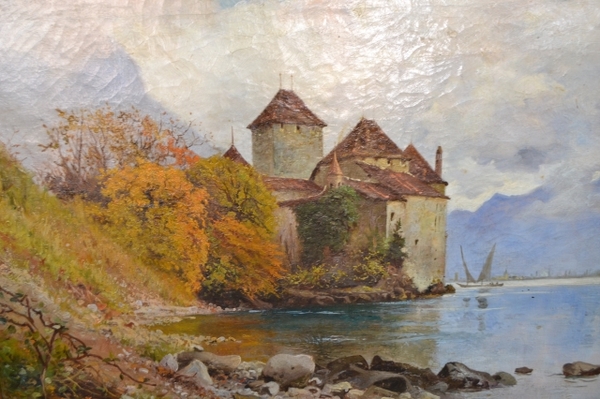 Discover the captivating Castle Of Chillon, an oil on canvas masterpiece from renowned British artist, Frank Morgan Chase. Learn about his inspiration, origins, and artistic journey. Own this piece for your collection today!