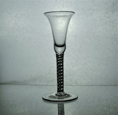 Discover our exquisite Georgian Bell Bowl Opaque Multi Twist Stem Drinking Glass. At 15cm high, it's perfect for entertaining. Shop now for your next unique piece!