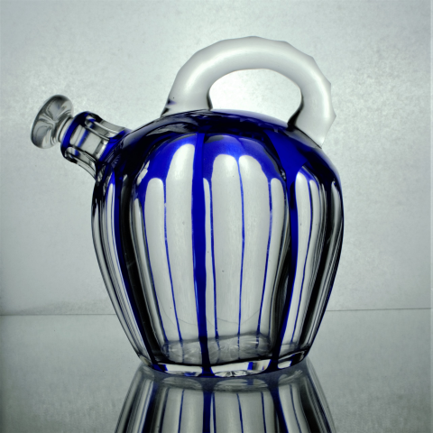 St Louis Cobalt Cordial Decanter. 