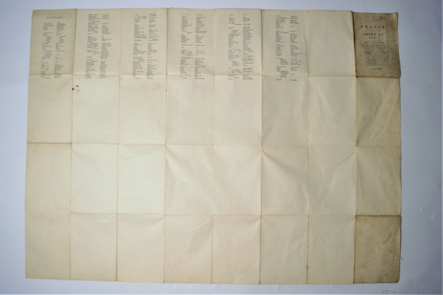 1917 Map of France - Scale 1/40,000