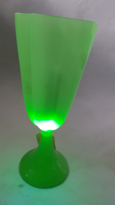 Explore our collection of Art Deco uranium glass vases. Healthy condition, standing tall at 29cm. Buy now and add elegance to your living space!