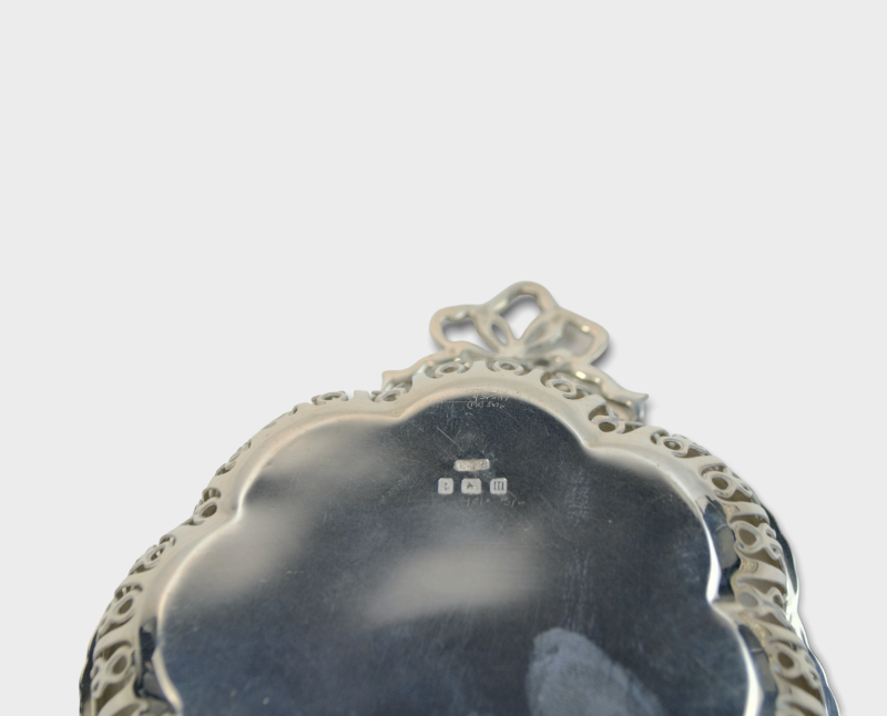 Pair Of Solid Silver Pierced Dishes. Hallmarked Birmingham 1911.