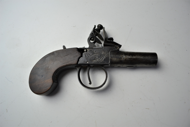 Flintlock Muff Pistol by Nock of London. [1790-1814]