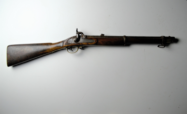 Explore the 1857 Indian Army Tower Cavalry Carbine, with obsolete calibre and smooth bore design. Take action now and delve into historic firearms!