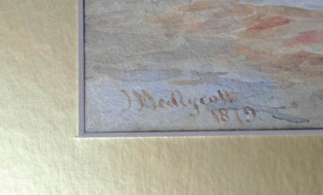 Watercolour by J  Medleycott.