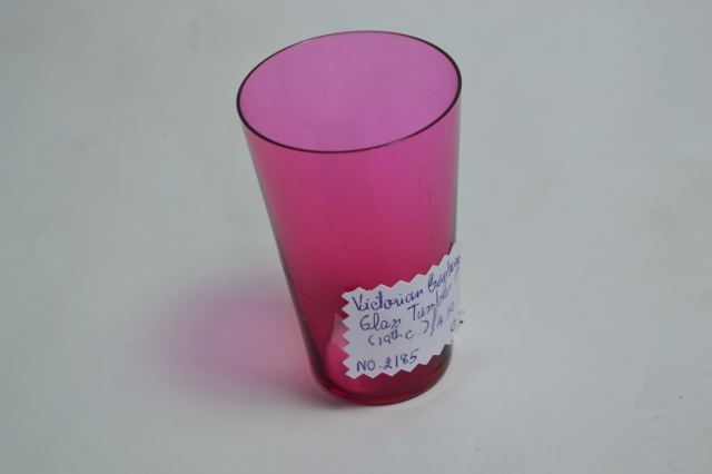 Discover our unique selection of 19th century cranberry tumblers. Top quality, authentic period pieces. Explore now and add vintage charm to your collection.