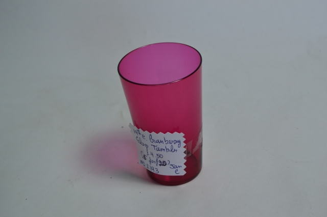 Discover our authentic 19th century cranberry tumblers. Unique designs, perfect for antique lovers! Shop now to add elegance to your collection.