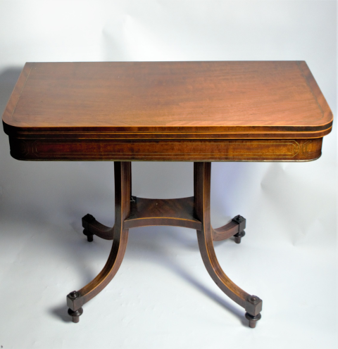 William IV Mahogany Folding Card Table