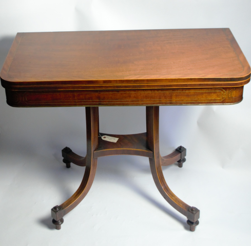 William IV Mahogany Folding Card Table