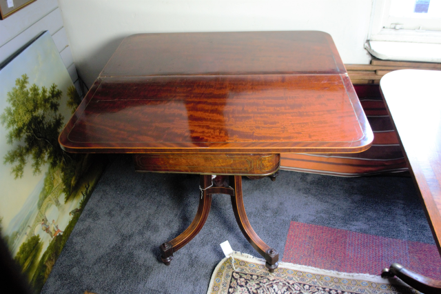 William IV Mahogany Folding Card Table