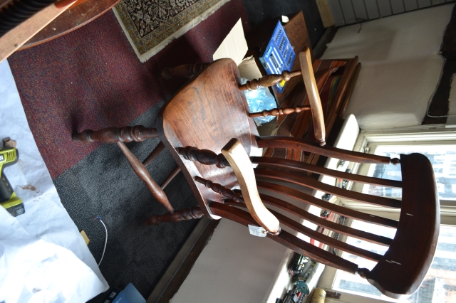 19th Century Beech And Elm Farmhouse Chair.