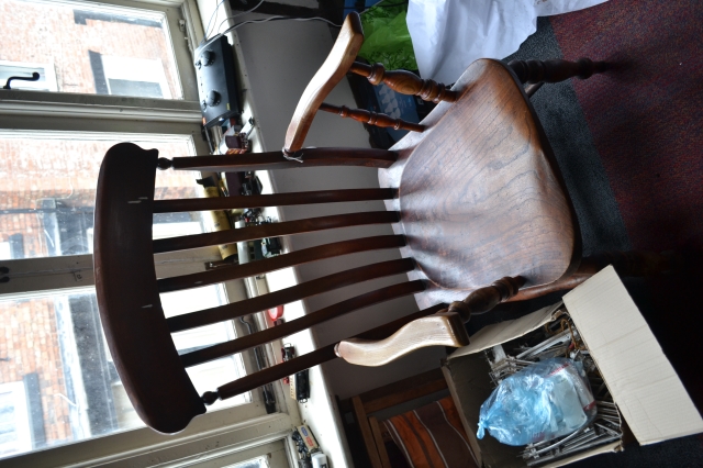 19th Century Beech And Elm Farmhouse Chair.