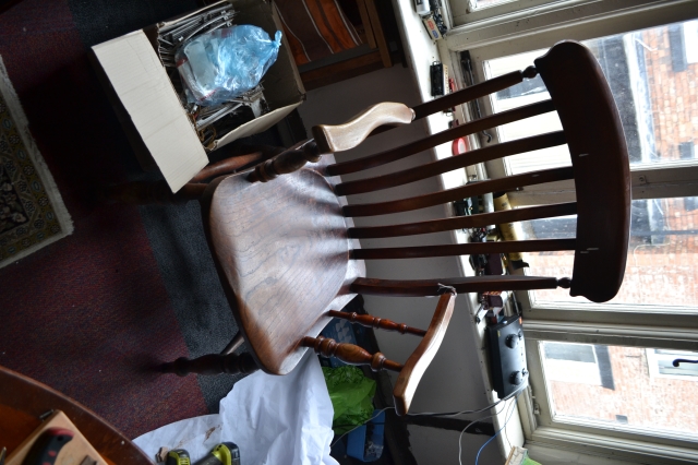 19th Century Beech And Elm Farmhouse Chair.