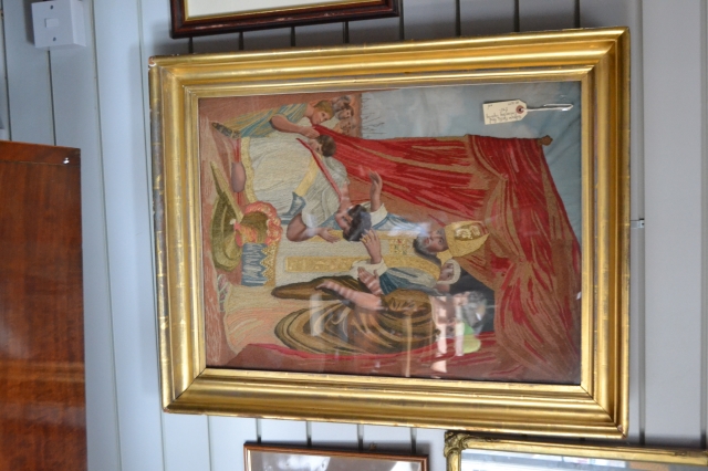 Victorian Needle Point Embroidery.