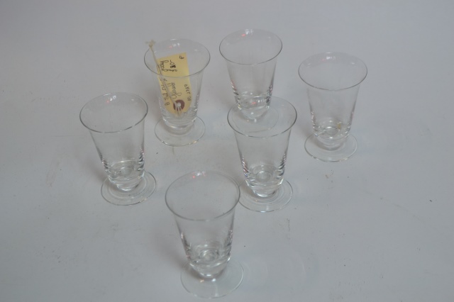 A Set of Six Victorian Jelly Glasses