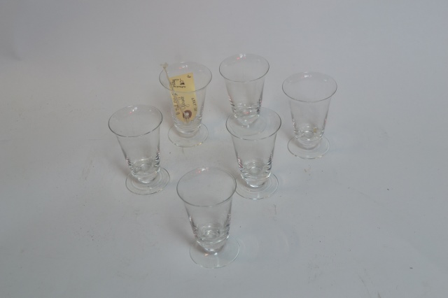 A Set of Six Victorian Jelly Glasses
