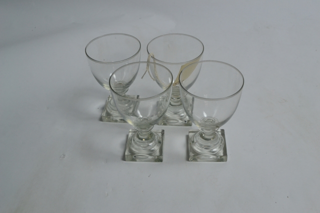 Explore our collection of Four Victorian square based glasses! Unique, durable, and stylish. Click now to upgrade your dining experience. Shop today!