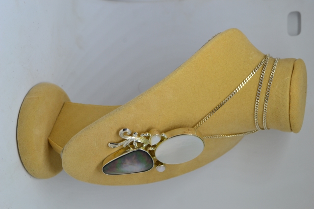 925 Silver Necklace with Abalone