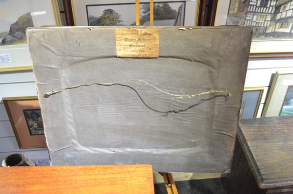 A Print With Thick Gold Frame