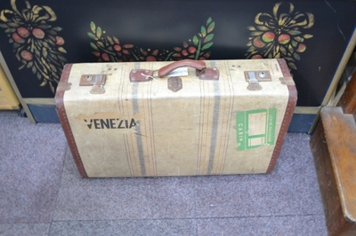 A Vintage Suitcase With Label Of Africa Lloyd Triestino Lines