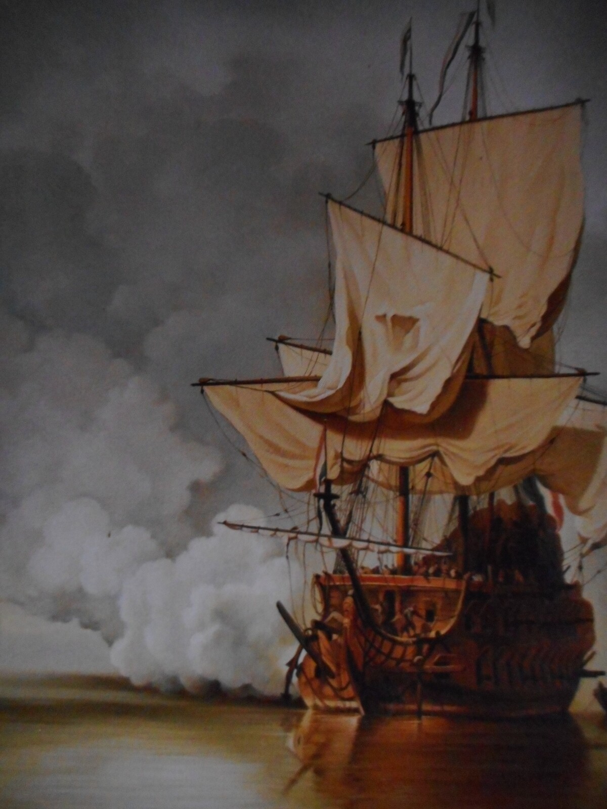 Explore our collection of reproduction artworks, including The Gun Salute by Willem van de Velde. High-quality oil on canvas, it captures a remarkable moment in maritime history. Discover now!