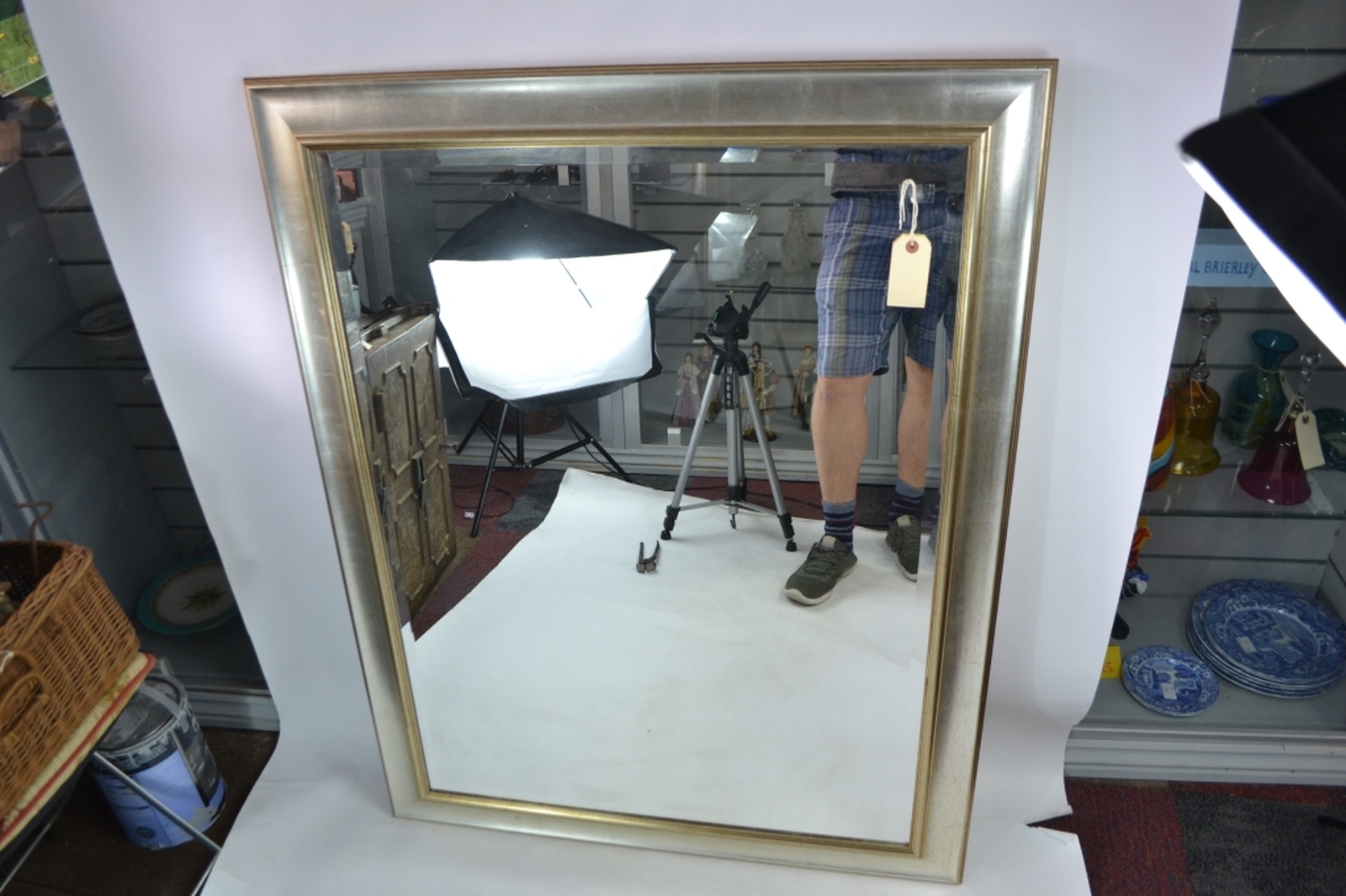 Discover our luxurious gilt-framed, bevelled edge mirrors. Measuring 115x94 cms, it's the perfect statement piece for any room. Shop now!