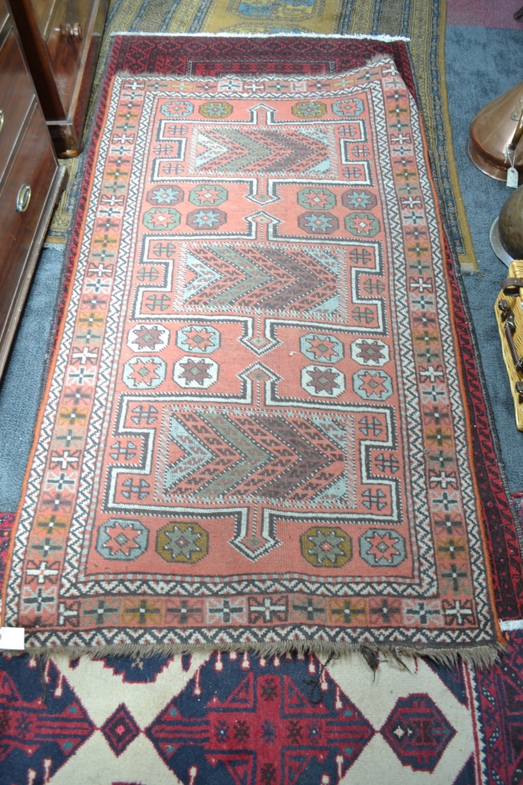 Explore our collection of 19th century knotted wool carpets. Select ideal size 180x105cms, authentic, beautifully worn with age. Buy now!