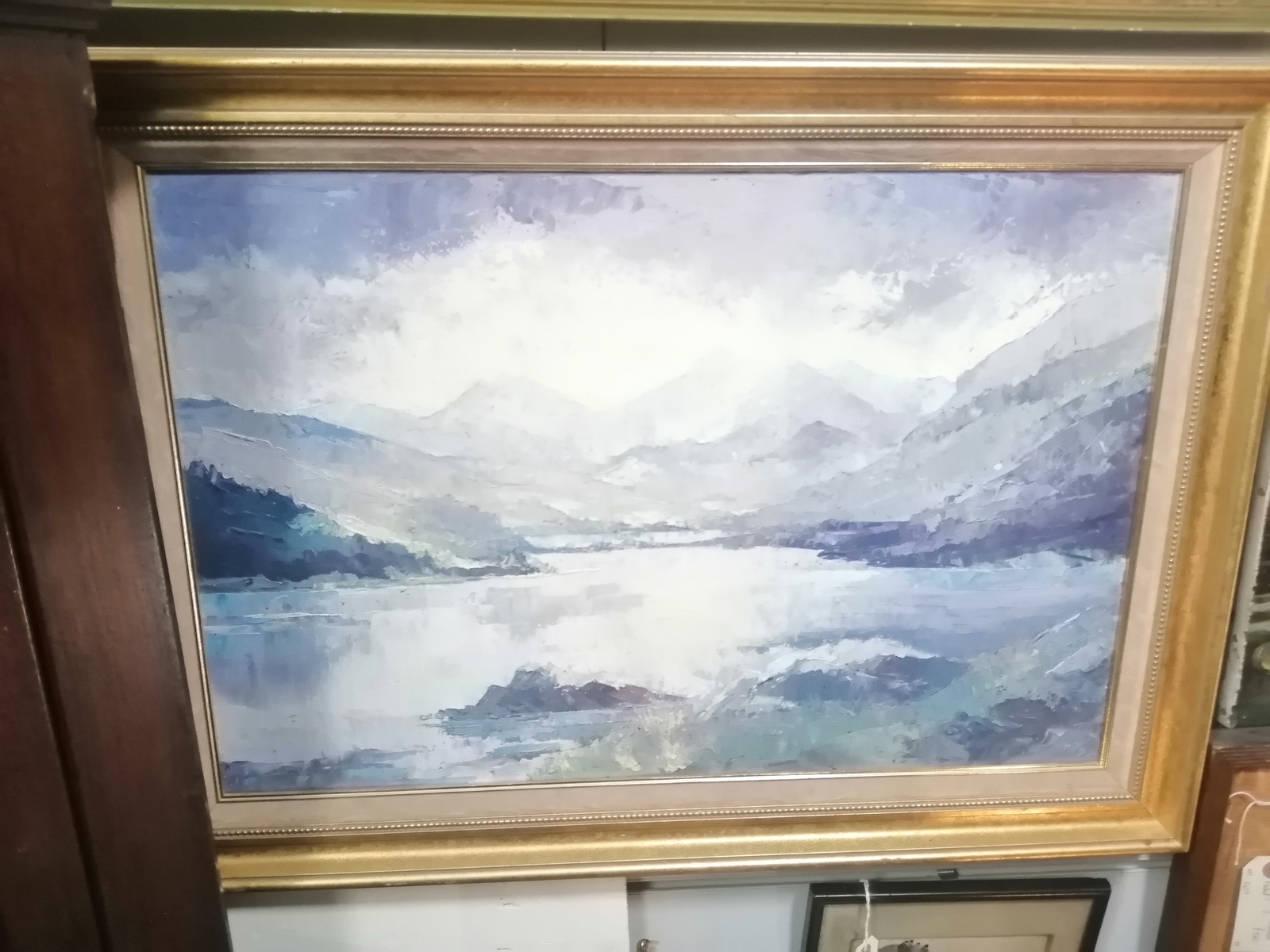 Oil on Canvas of Snowdon, Wales.