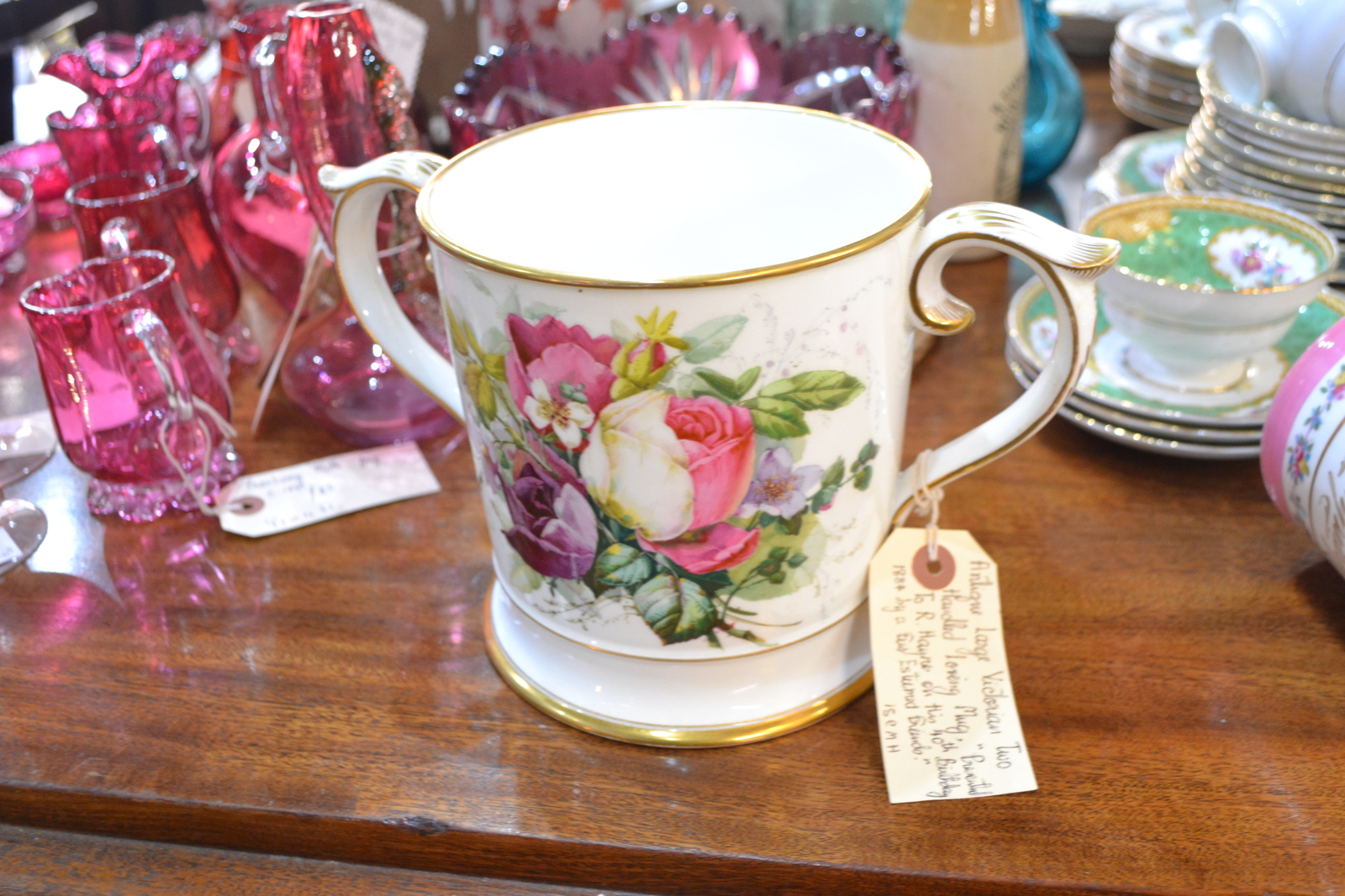 Hand Painted Coalport Loving Mug