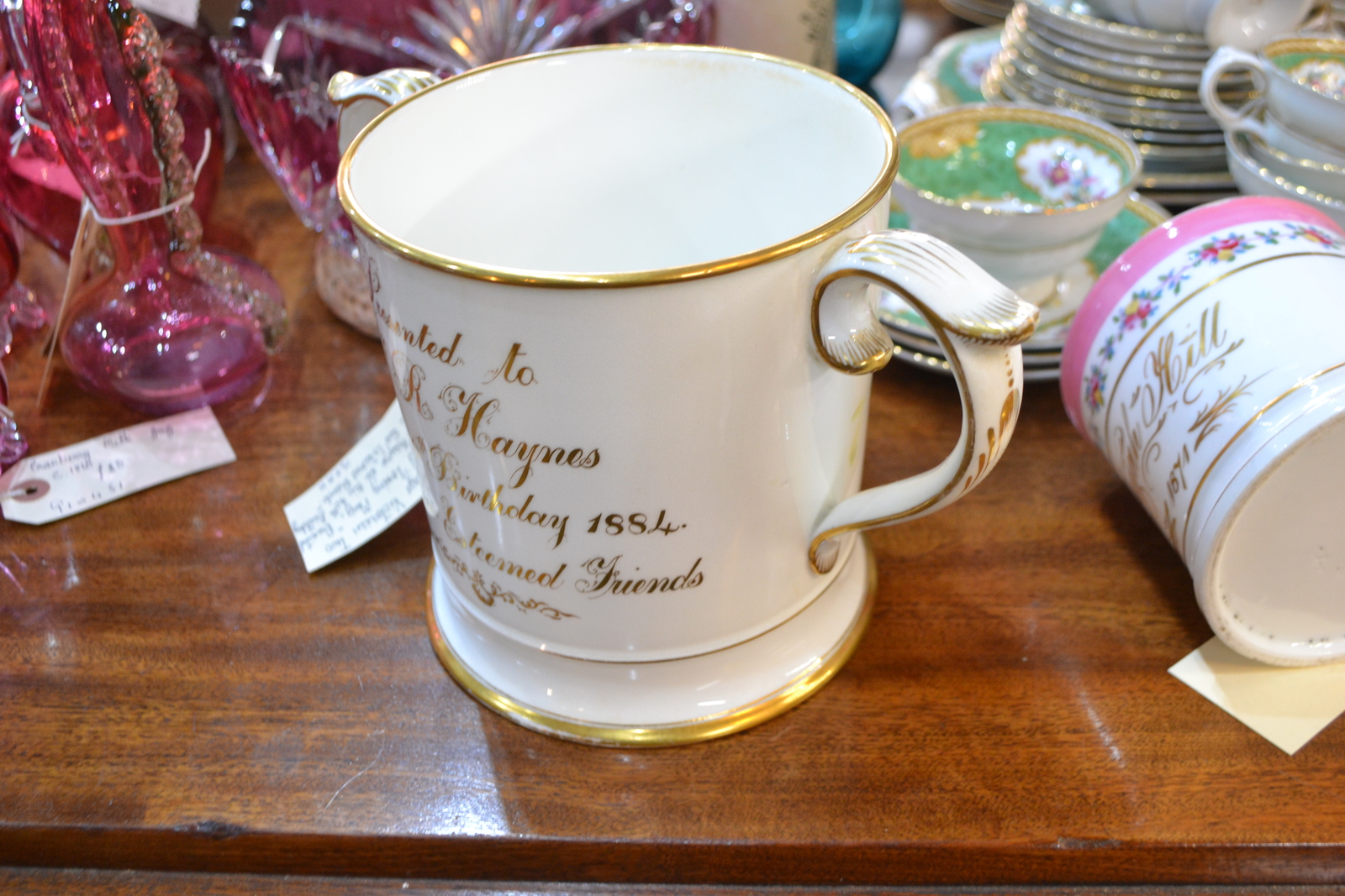 Hand Painted Coalport Loving Mug