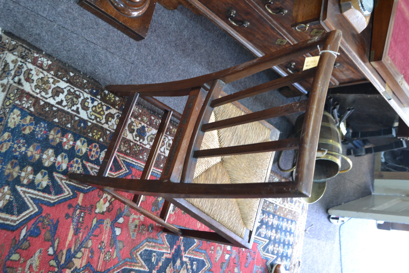 Edward VII Coronation Mahogany Chair