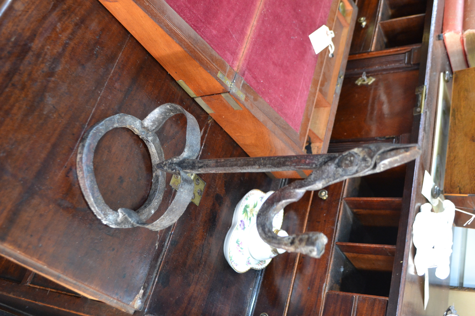 Discover our collection of authentic 18th Century Rushlight holders. At 36cm high, this Irish piece is a must-have. Shop now for unique antique pieces.