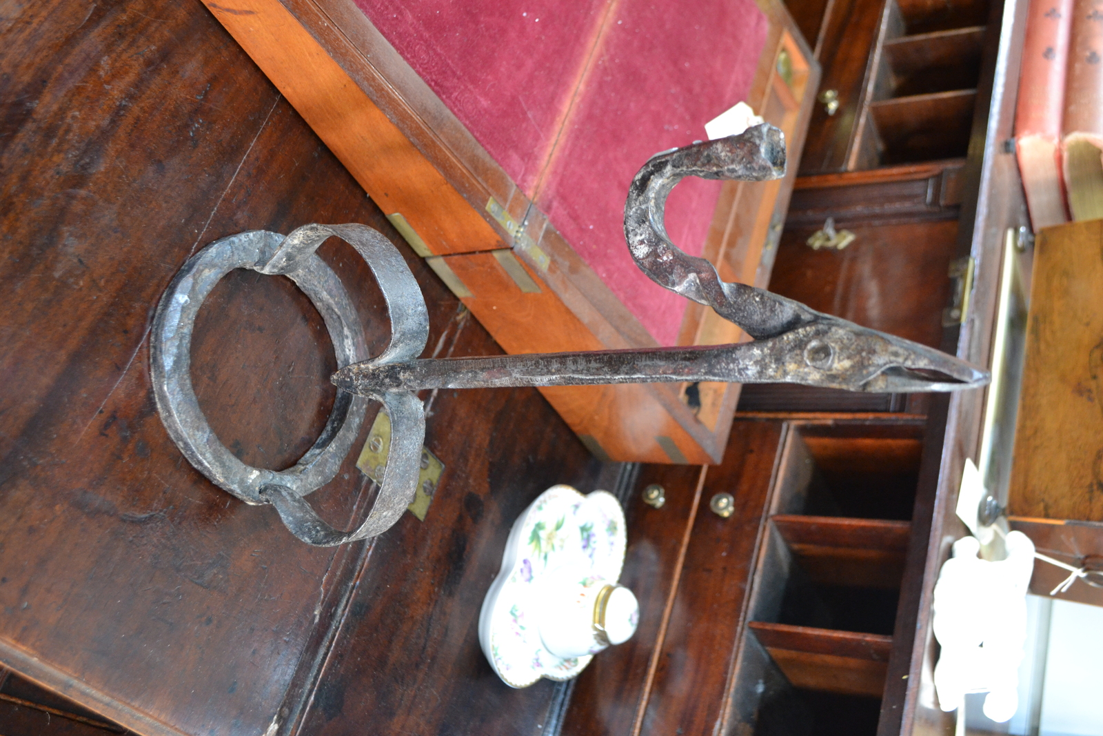 Discover our collection of authentic 18th Century Rushlight holders. At 36cm high, this Irish piece is a must-have. Shop now for unique antique pieces.