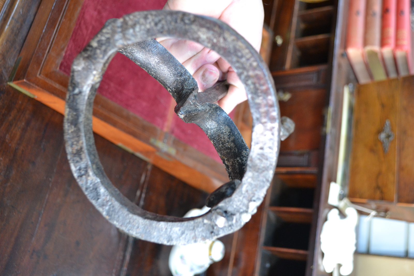 Discover our collection of authentic 18th Century Rushlight holders. At 36cm high, this Irish piece is a must-have. Shop now for unique antique pieces.