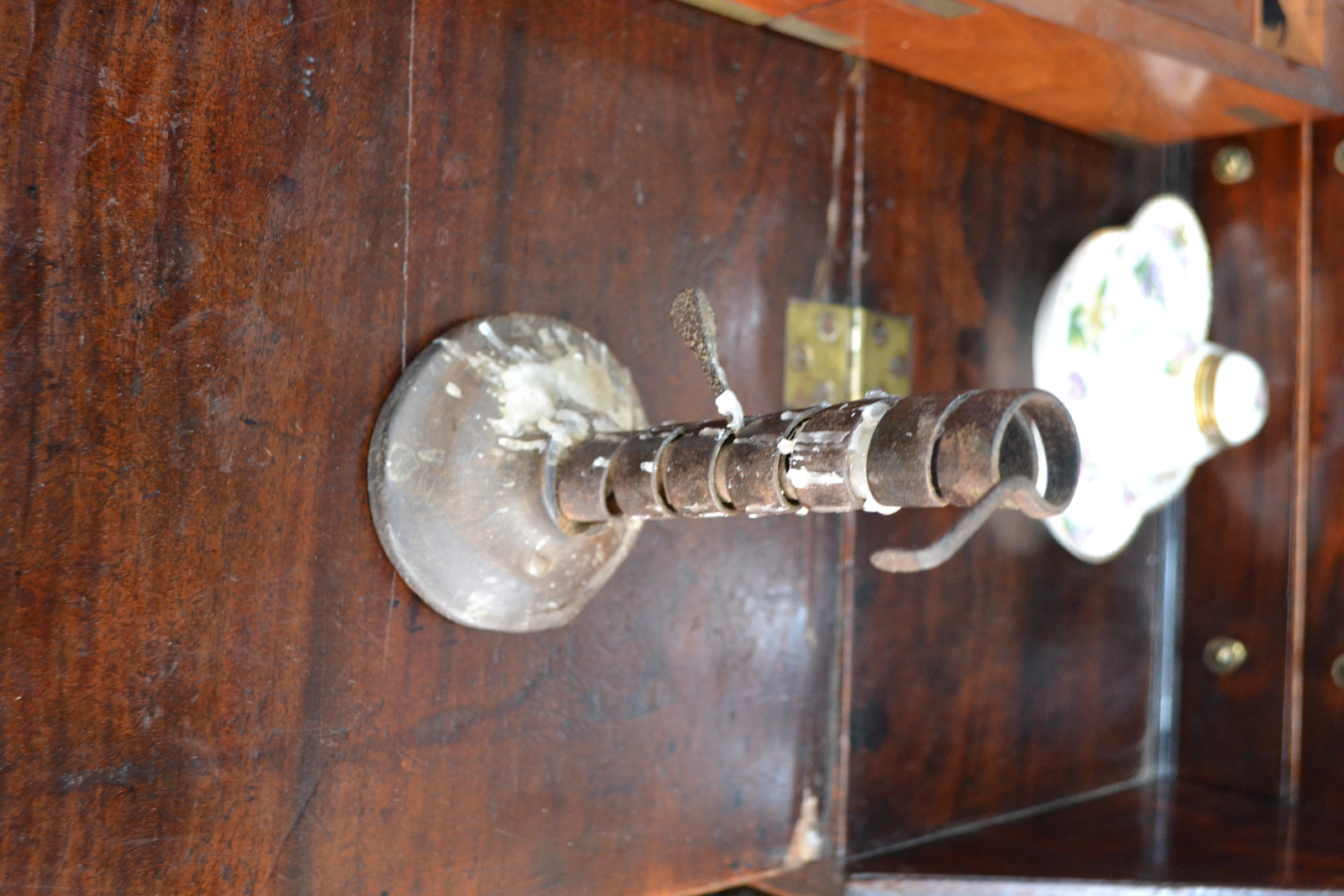 Discover our range of 18th century French adjustable Wine Cave candle holders. Crafted with wooden base and wall hook. Shop now to add vintage charm to your space!