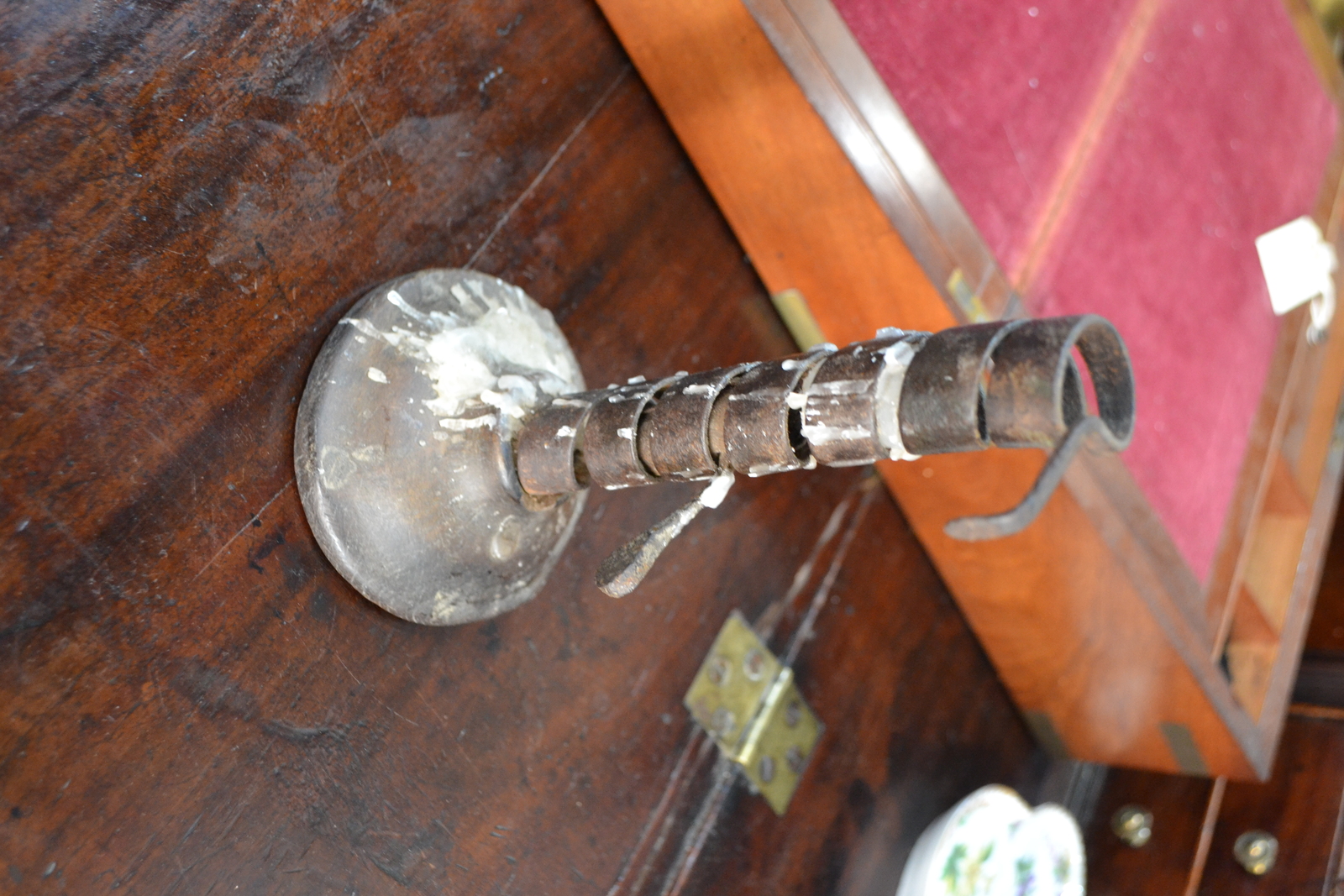 Discover our range of 18th century French adjustable Wine Cave candle holders. Crafted with wooden base and wall hook. Shop now to add vintage charm to your space!