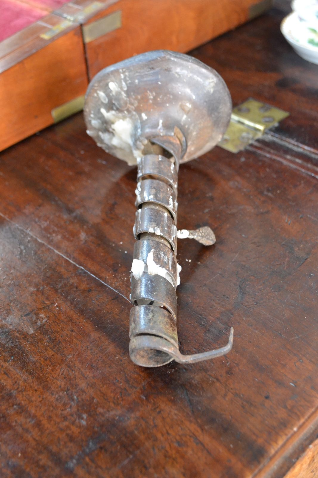 Discover our range of 18th century French adjustable Wine Cave candle holders. Crafted with wooden base and wall hook. Shop now to add vintage charm to your space!