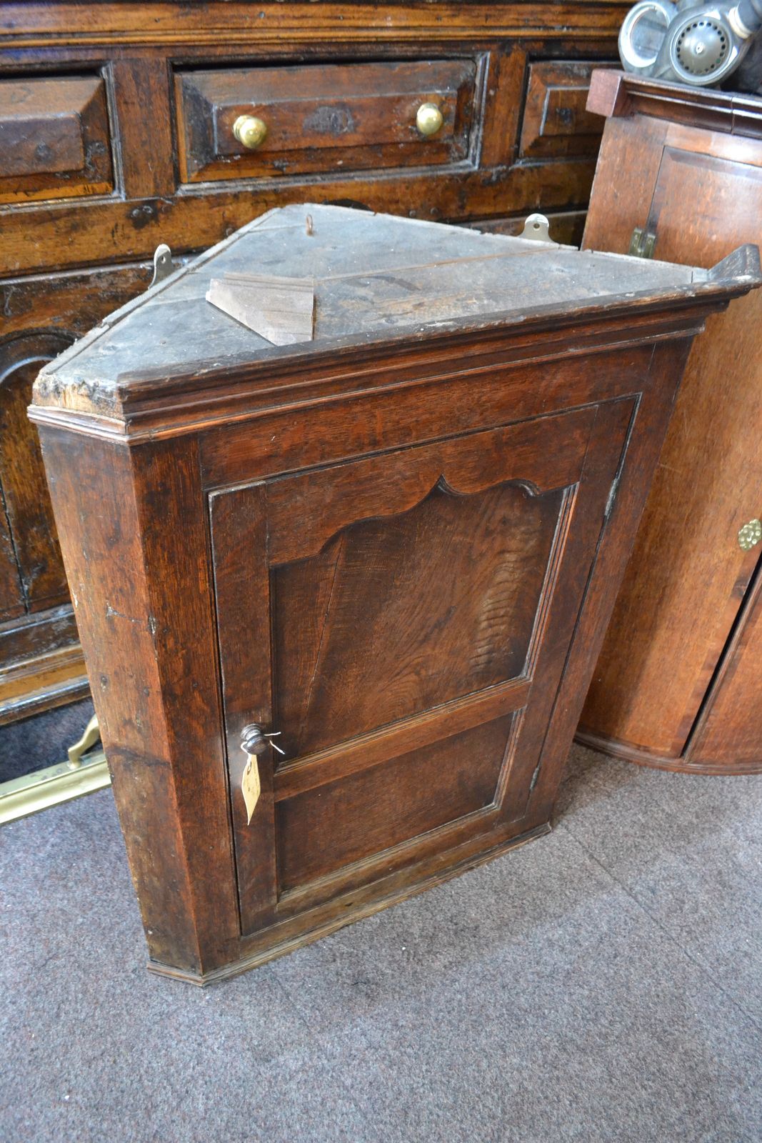 Georgian Oak Corner Cupboard