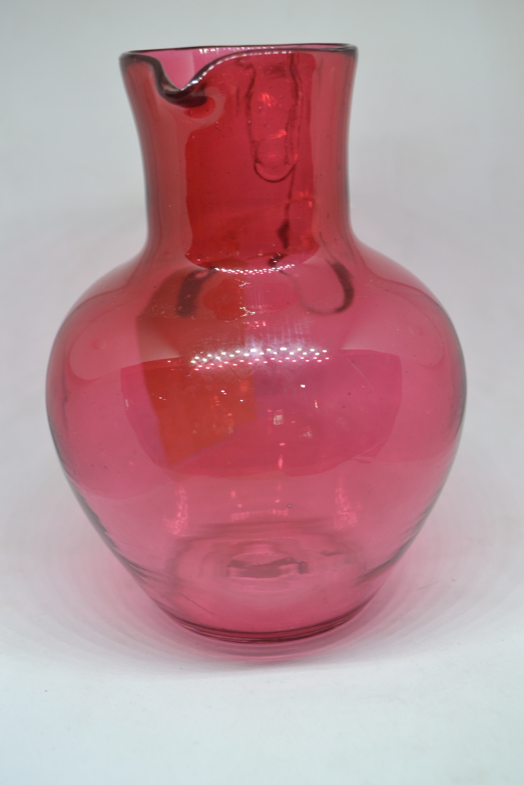 Late 19th Century Cranberry Milk Jug