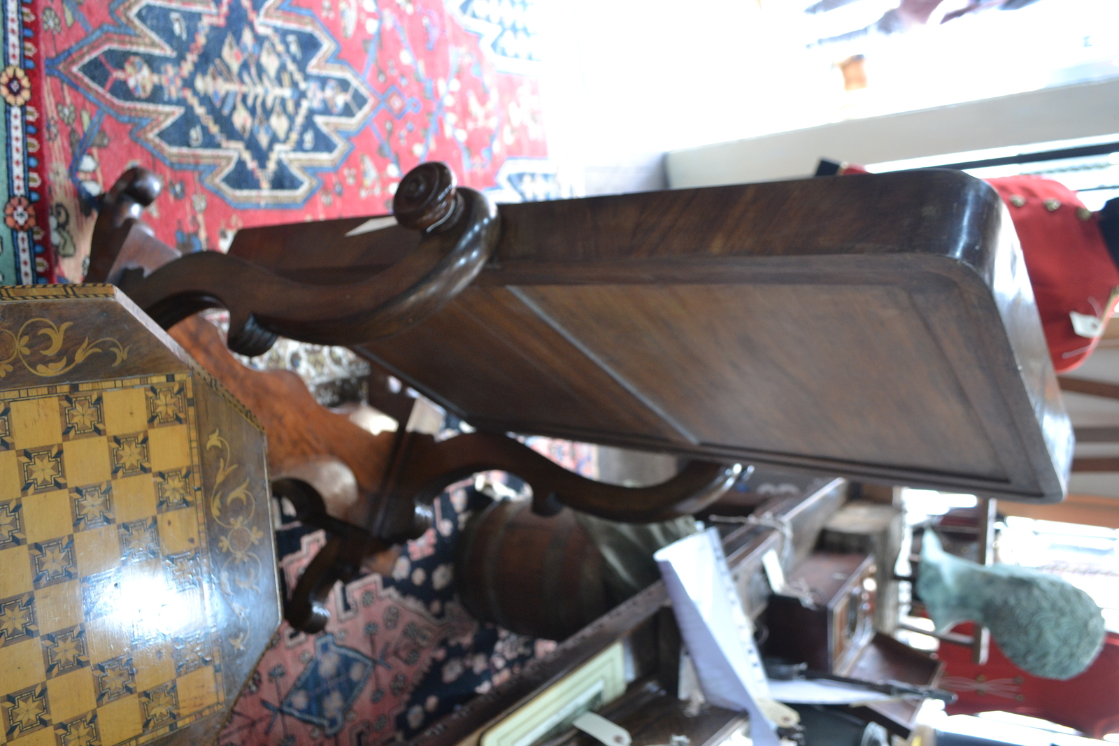 Discover our William IV ladies mahogany cheval mirror. Original, antique, and top quality with shaped reeded scrolls. Upgrade your home!