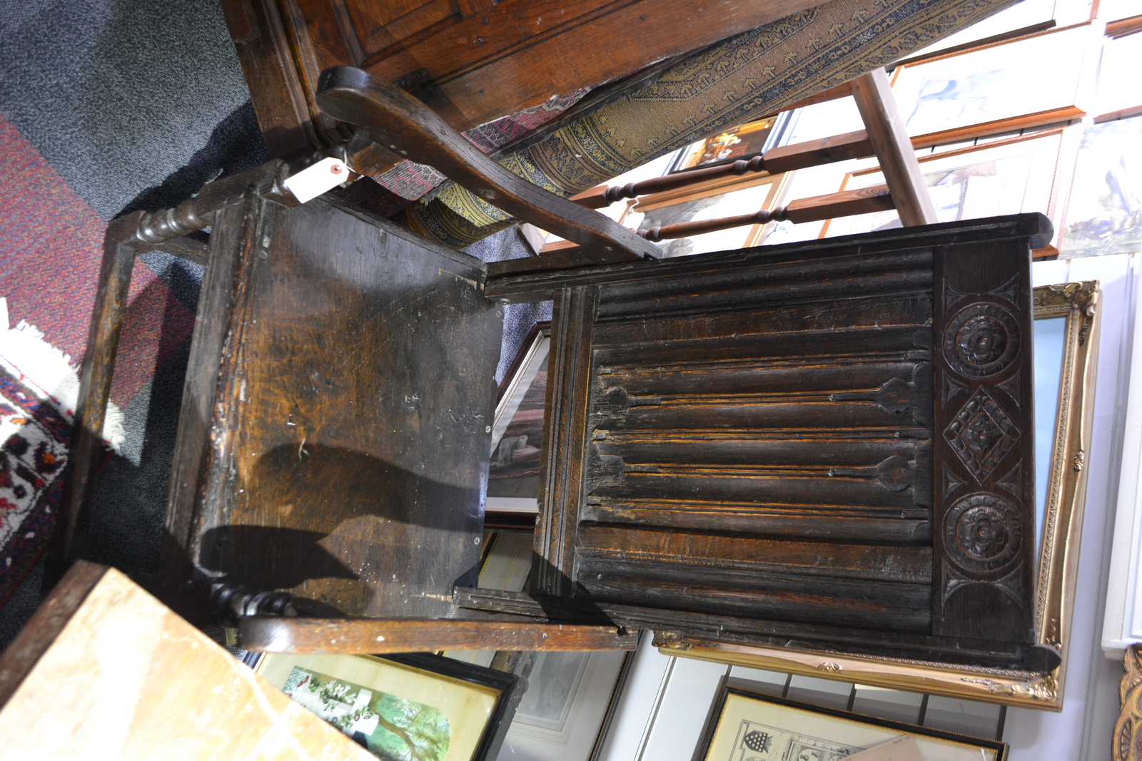 A 17th century and later, Oak Wainscot Chair