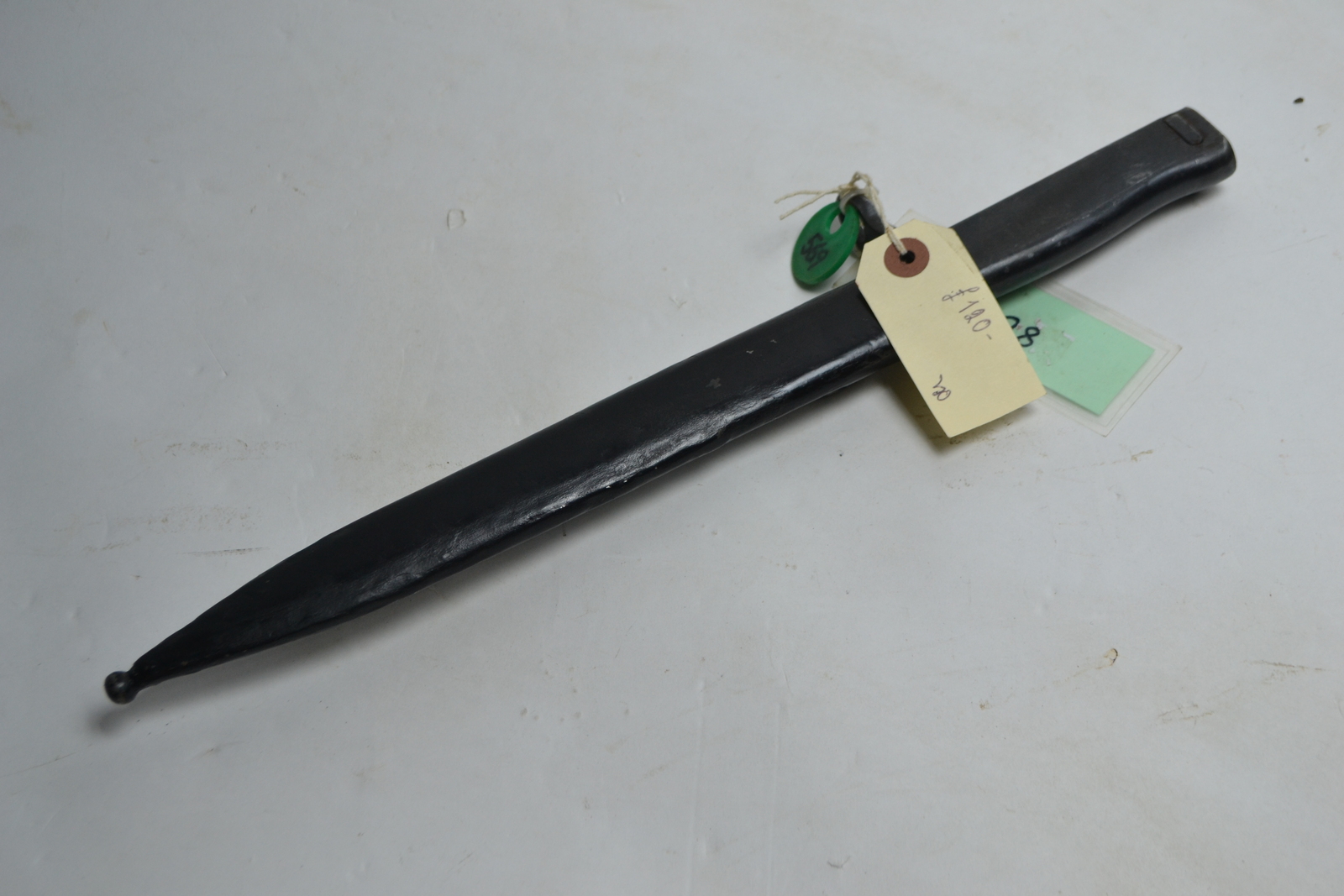 Discover authentic Turkish Ersatz Bayonets, perfect for 1903 or 1935 Mauser. Featuring a 15.6mm muzzle ring and black painted scabbard. Explore now!