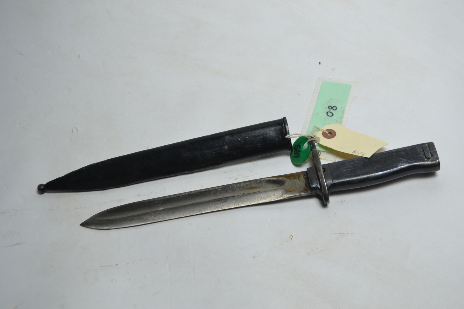 Discover authentic Turkish Ersatz Bayonets, perfect for 1903 or 1935 Mauser. Featuring a 15.6mm muzzle ring and black painted scabbard. Explore now!