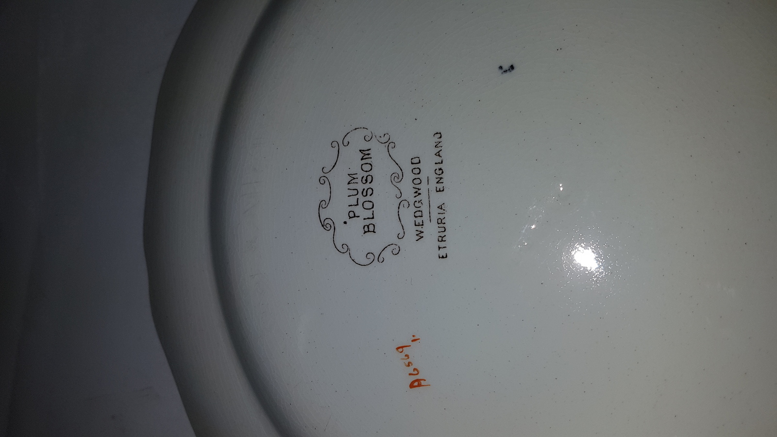 Discover our 19th-century Wedgwood plate from Etruria factory, Staffordshire! Exquisite plum blossom design, circa 1907, in pristine condition. Shop now!