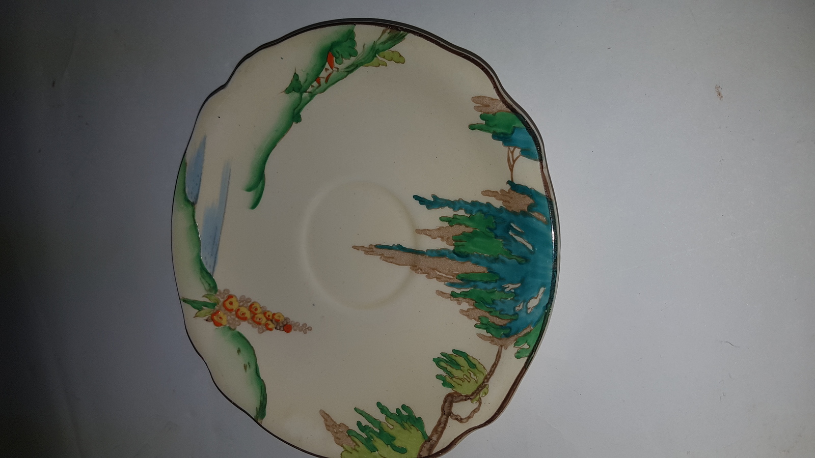 An Early Set Of Duo Tea Cup Designed By Clarice Cliff