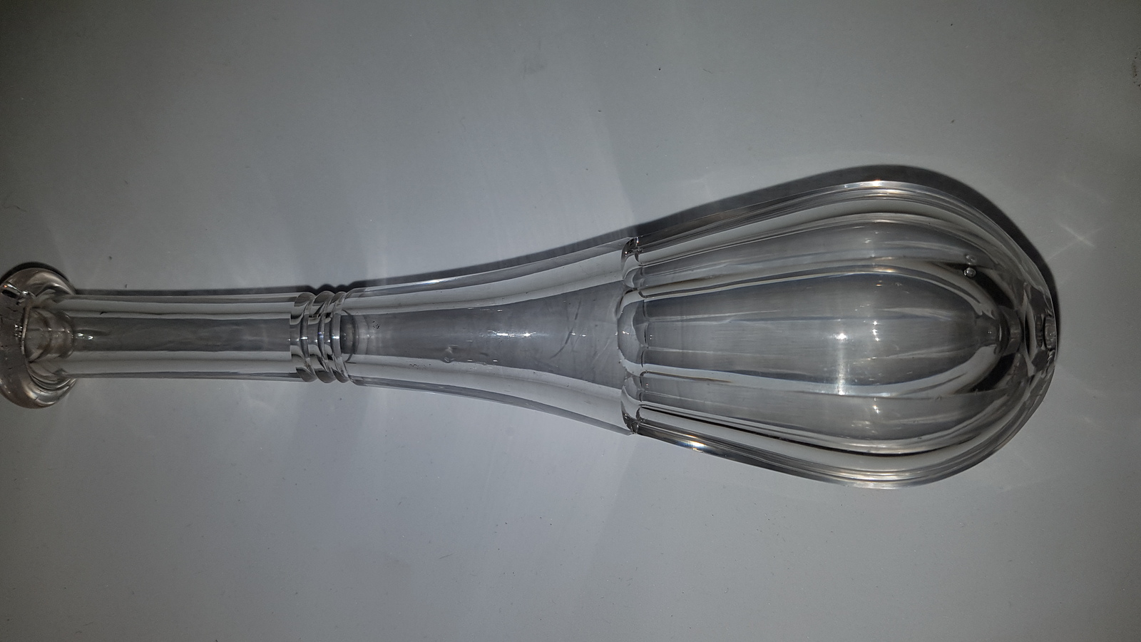 Discover our 19th Century English glass toddy lifter, 16.5cm high in top condition. Browse now and add a touch of vintage charm to your collection today.