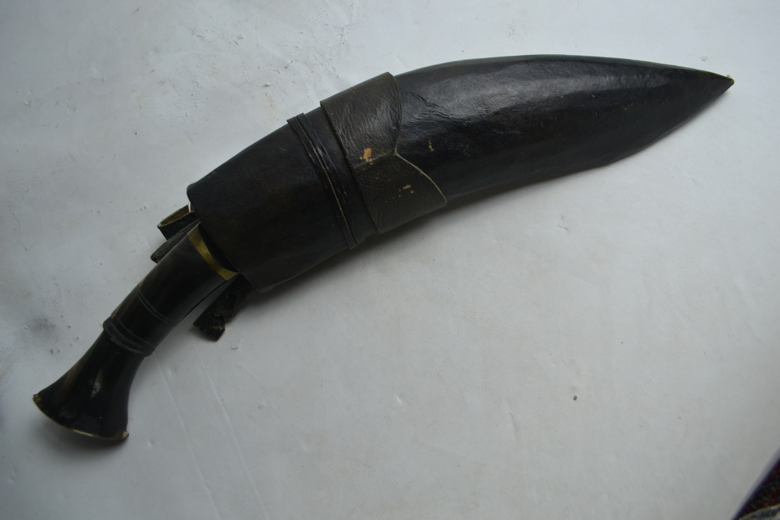 20th Century Horn Handled Kukri in Sheath