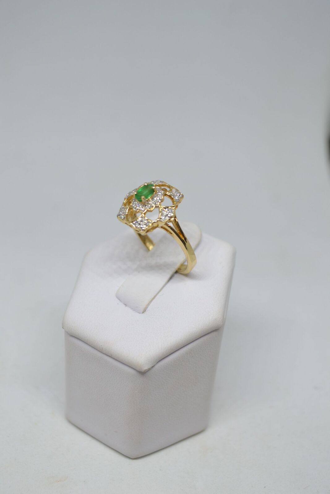 A 14ct Gold 'Emerald Lace' Ring.