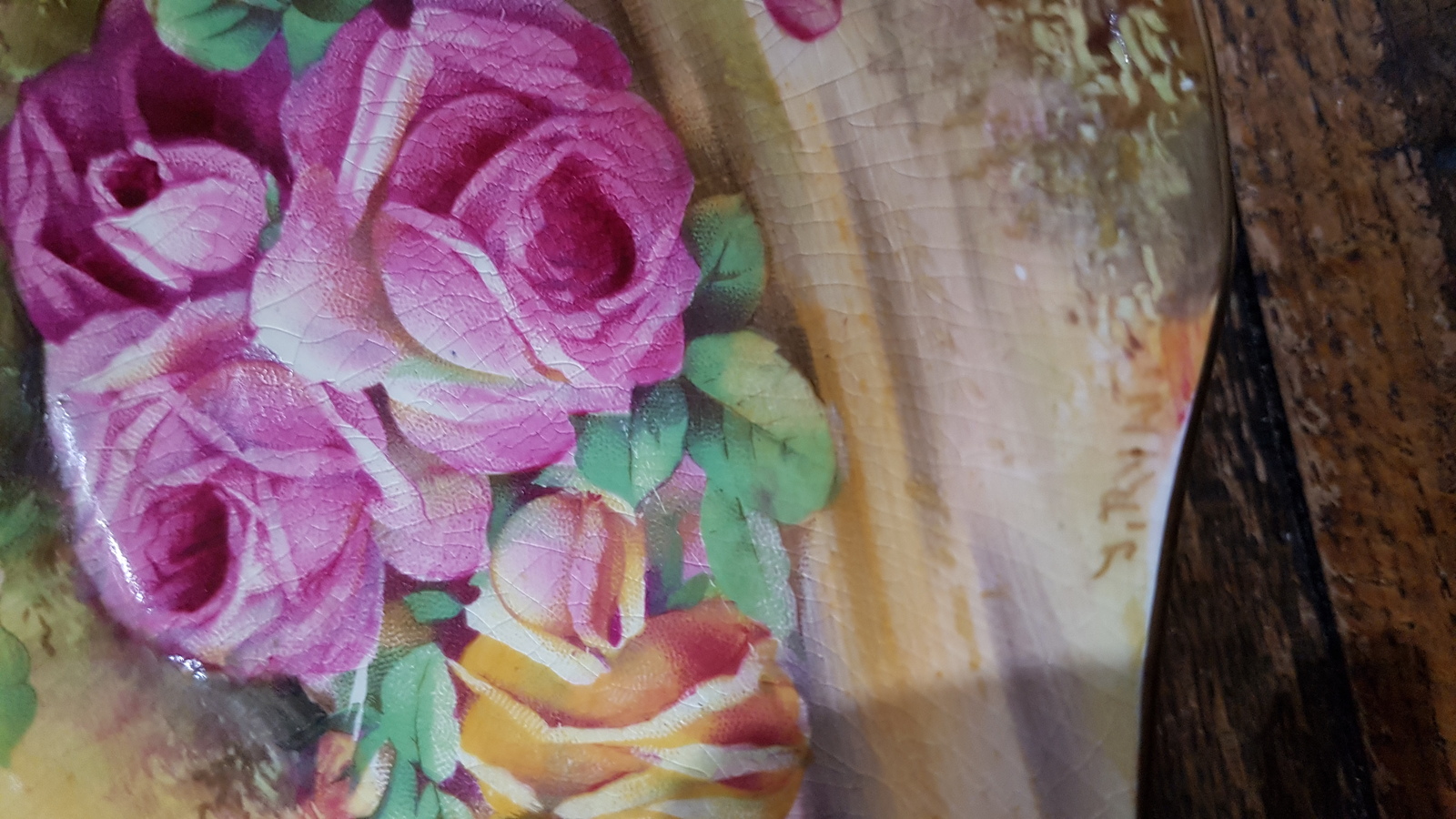 Discover our Royal Winton 1951 Porcelain Tazza. Hand-painted, signed, and in great condition. Don't miss out on this vintage masterpiece - shop now!